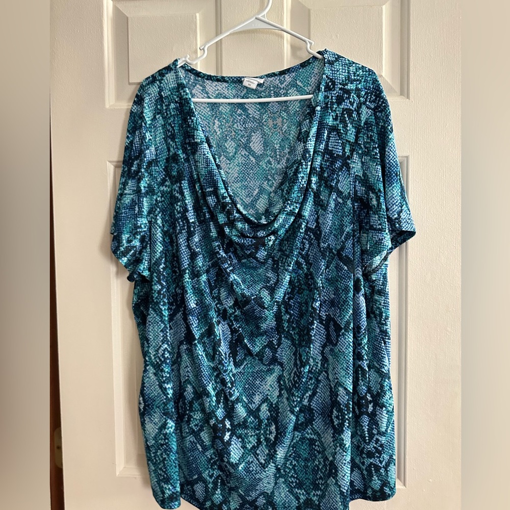 Jaclyn Smith cowl neck blouse